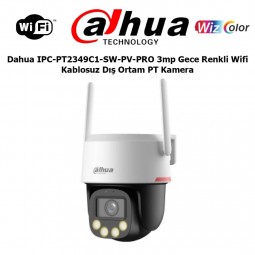 Dahua IPC-PT2349C1-SW-PV-PRO 3mp Gece Renkli Wifi Kablosuz Dış Ortam PT Kamera